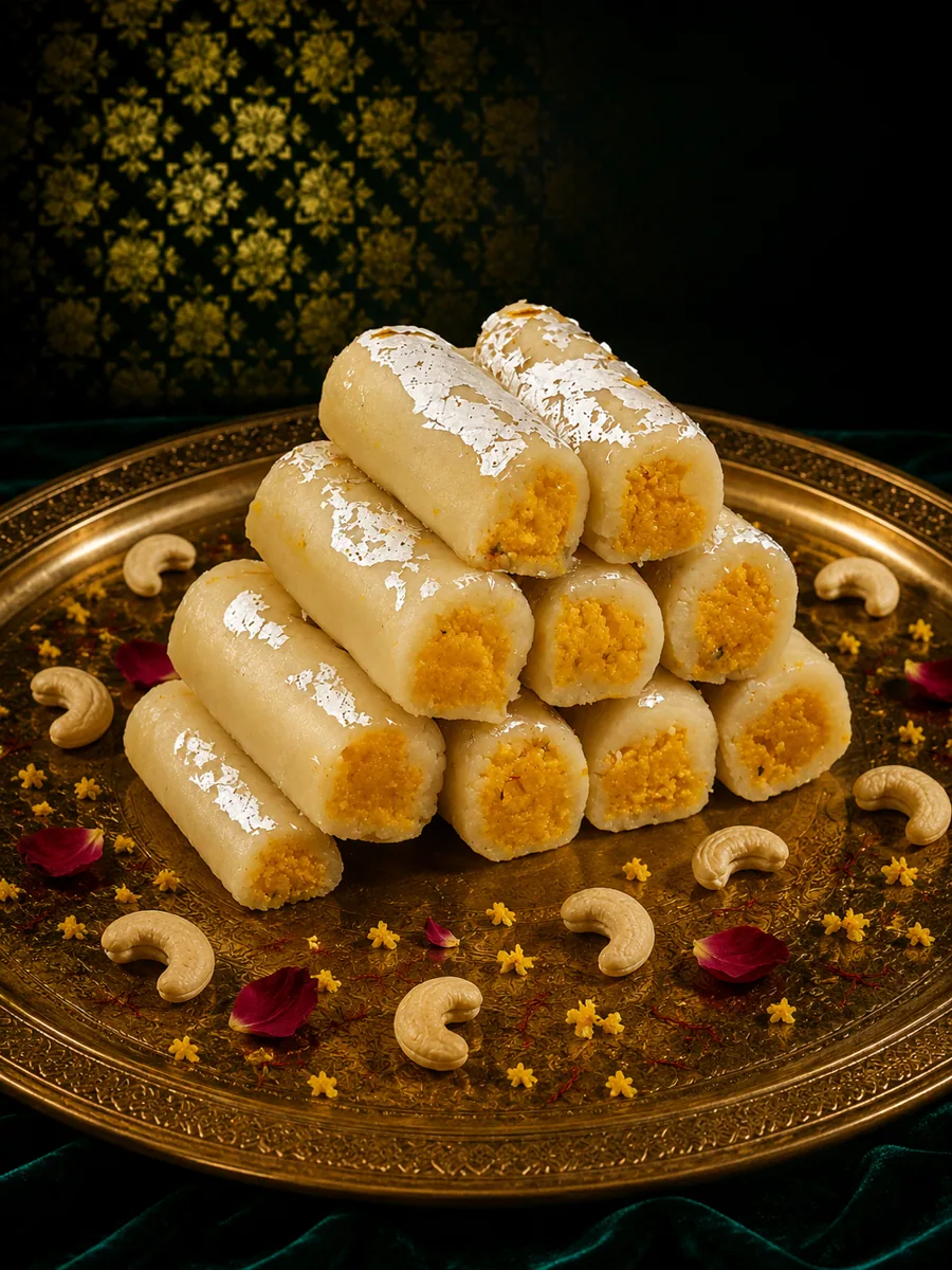Kaju Kesar Roll