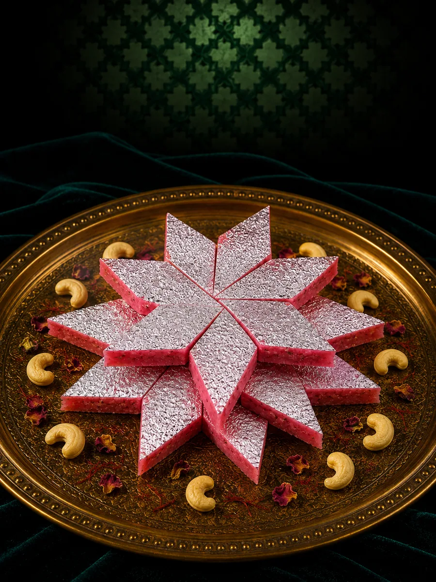 Kaju Rose Katli