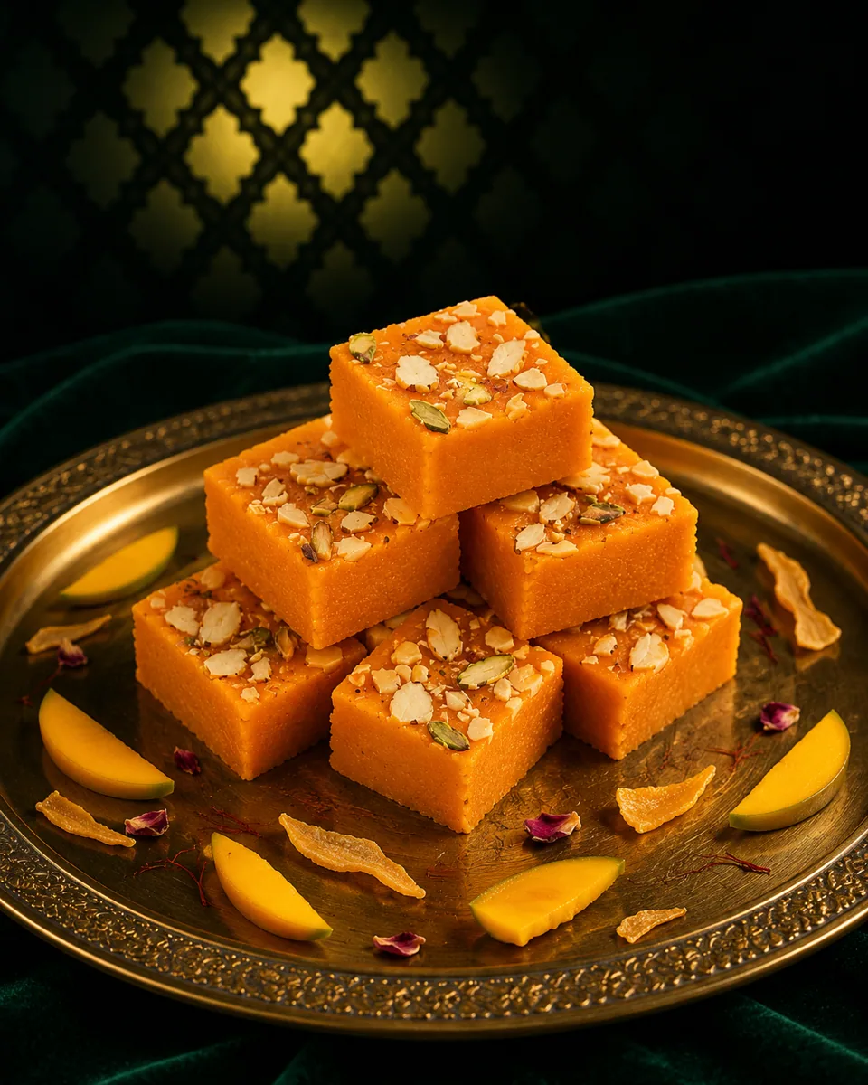 Khoya Mango Barfi